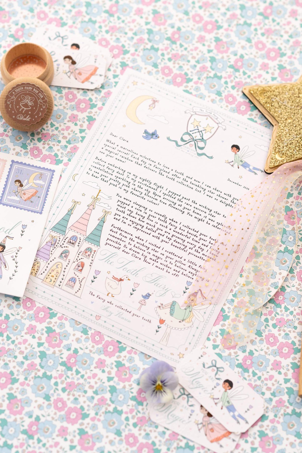 The Illustrated Tooth Fairy - personalised letter