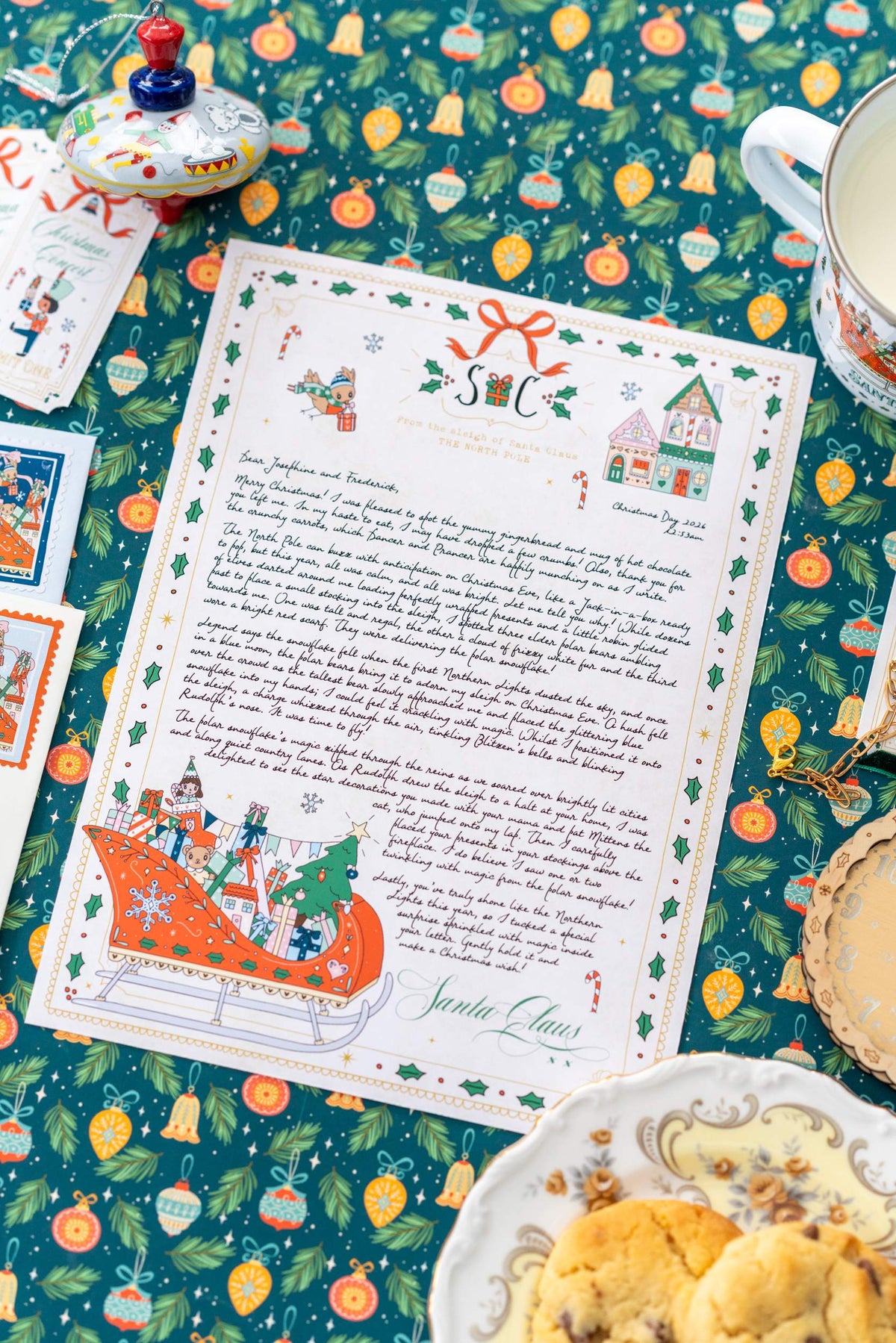 The Illustrated Christmas Morning Santa Letter