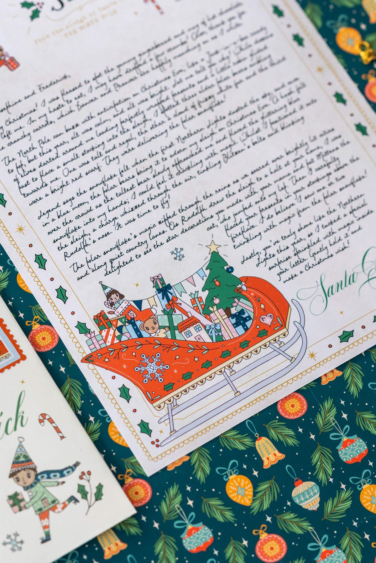 The Illustrated Christmas Morning Santa Letter