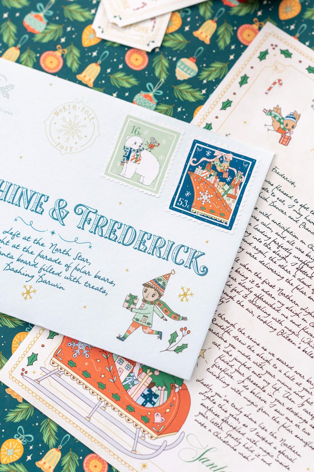 The Illustrated Christmas Morning Santa Letter