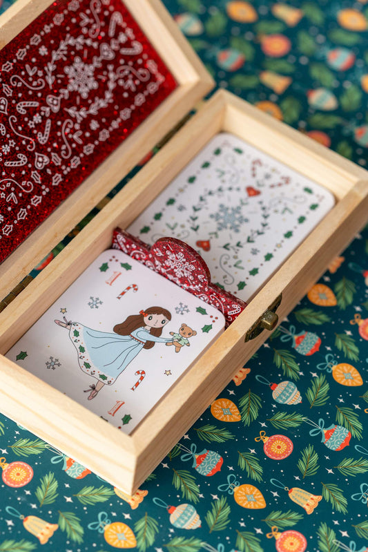 Christmas Snap Game & Go Fish Cards in Keepsake Box