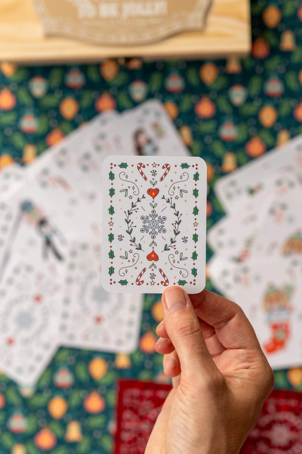 Christmas Snap Game & Go Fish Cards in Keepsake Box