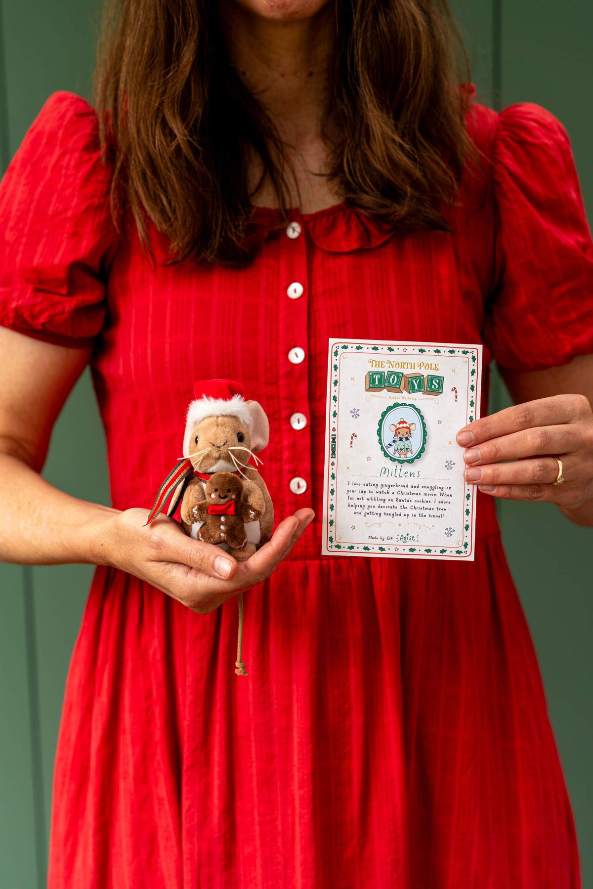 Mittens the Christmas Mouse Soft Toy