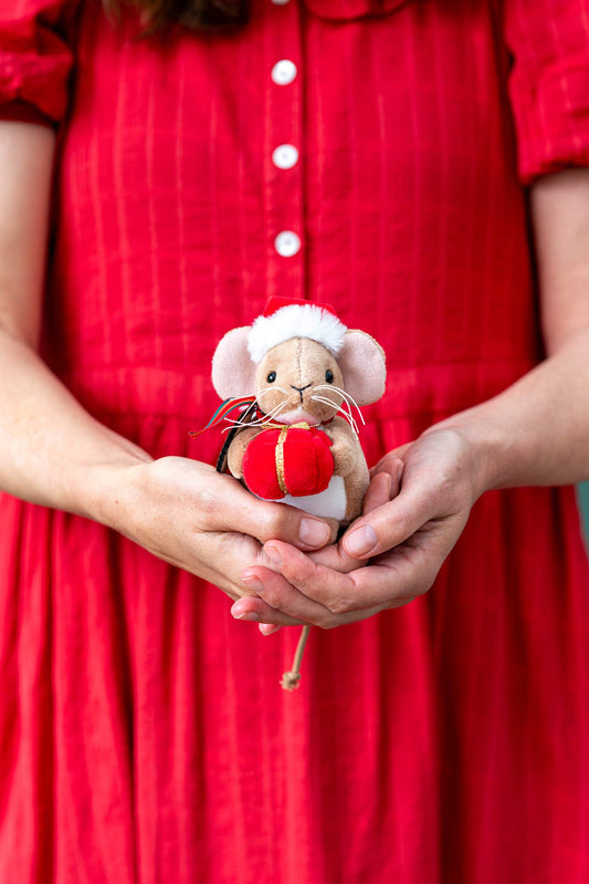 Chestnut the Christmas Mouse Soft Toy