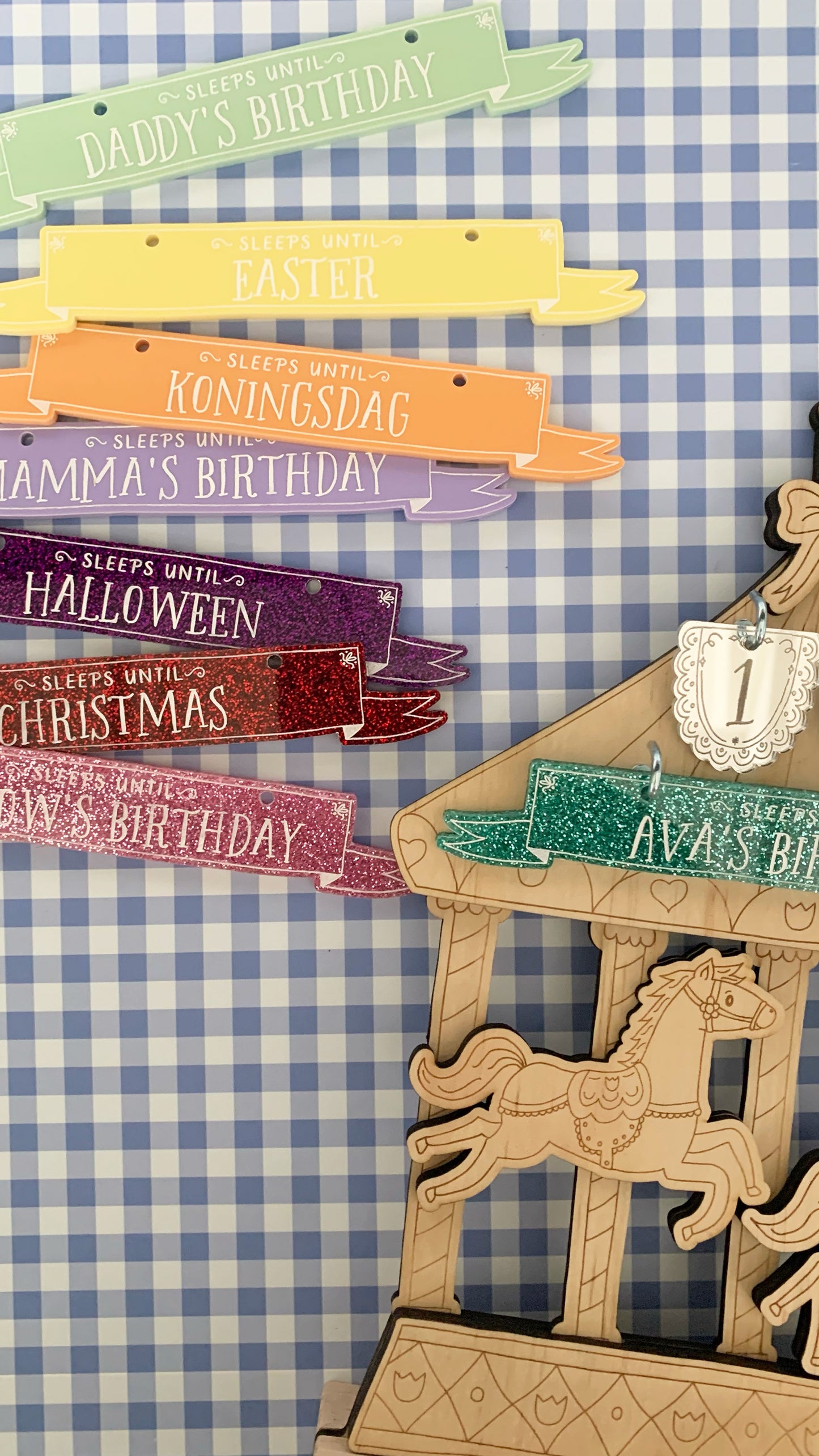 Enchanting Carousel Birthday Countdown