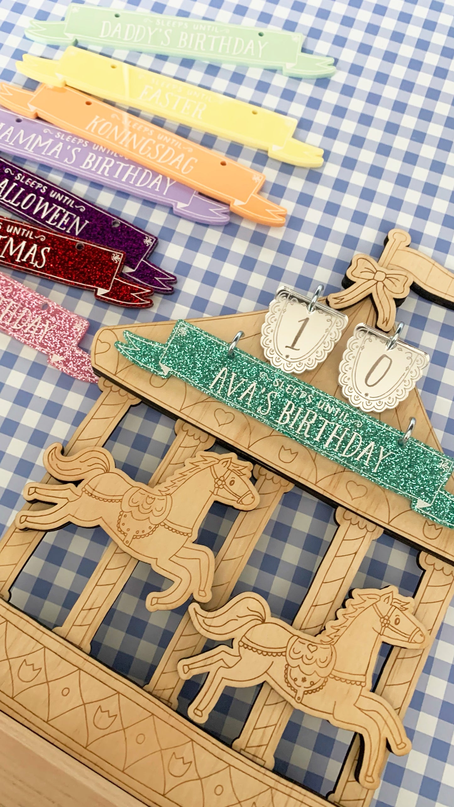 Enchanting Carousel Birthday Countdown