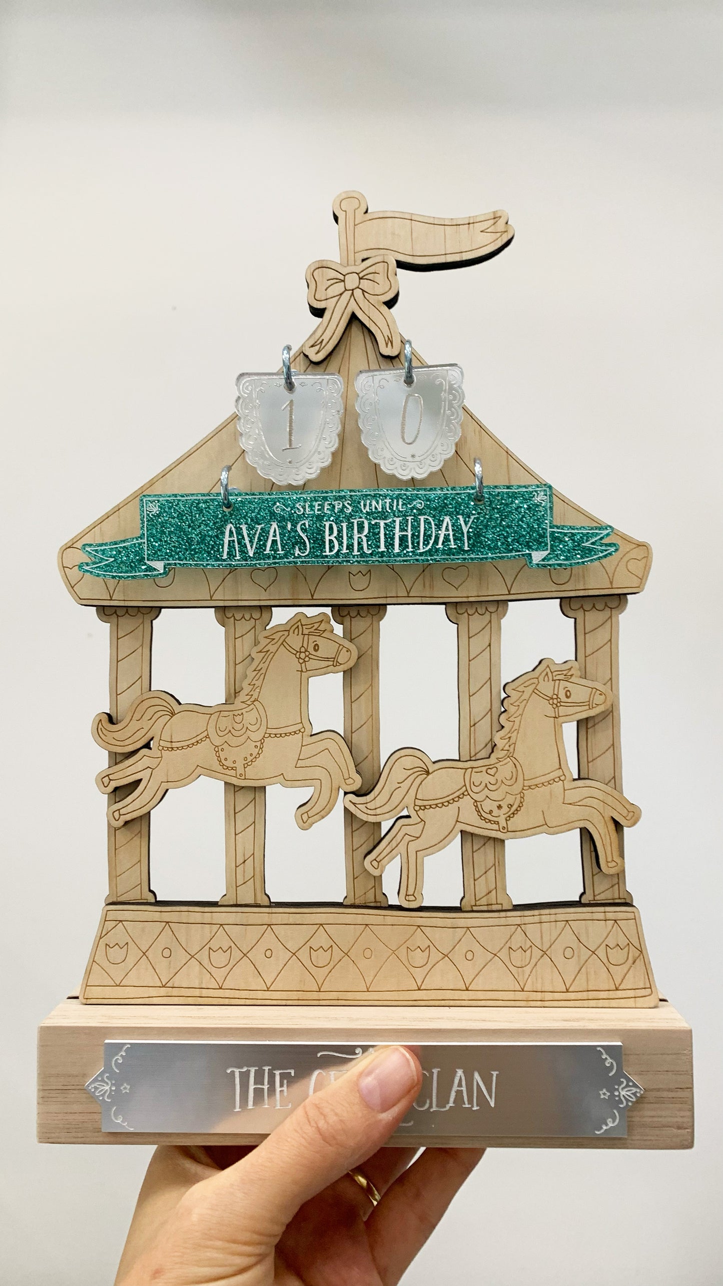 Enchanting Carousel Birthday Countdown