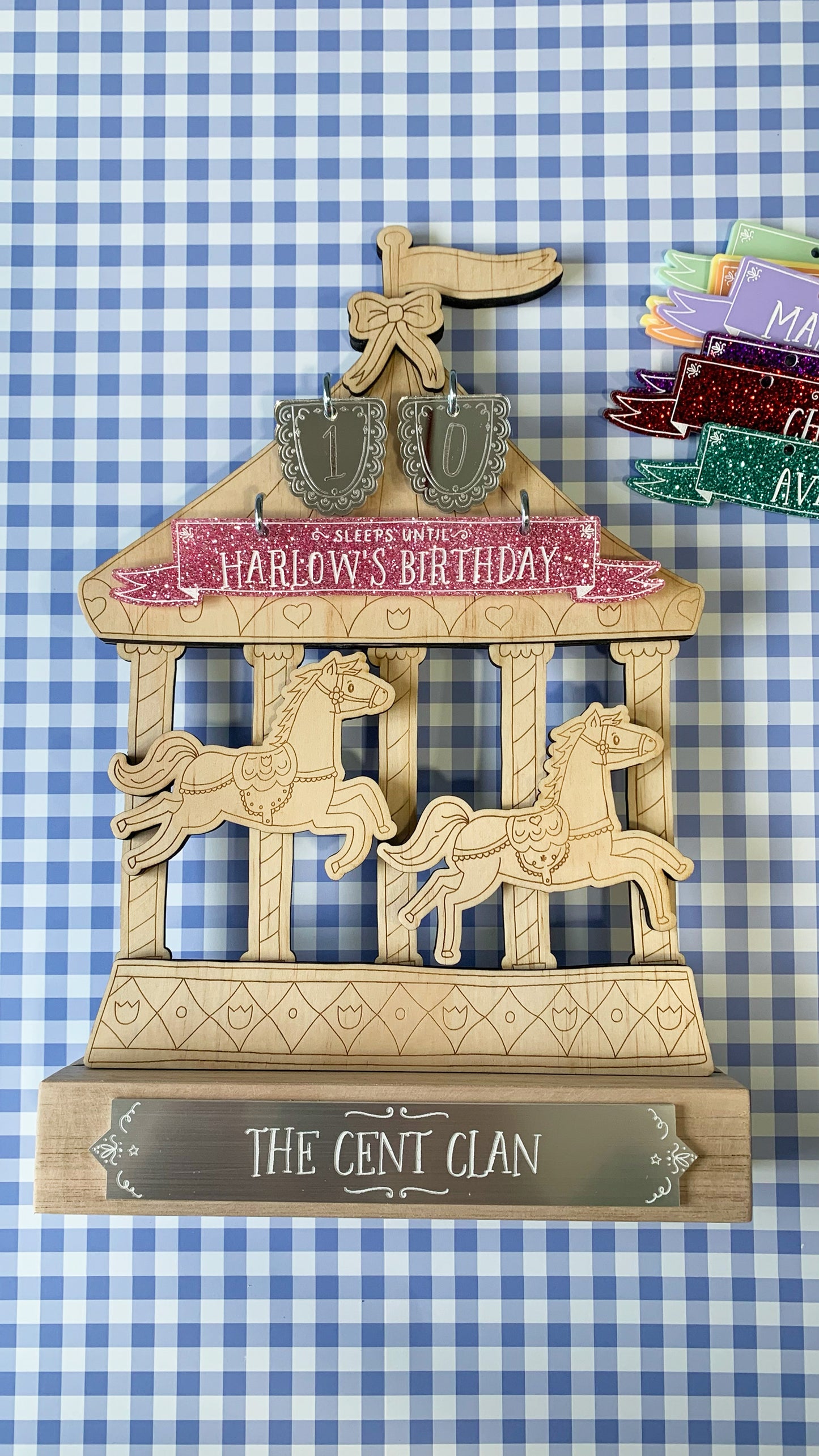 Enchanting Carousel Birthday Countdown