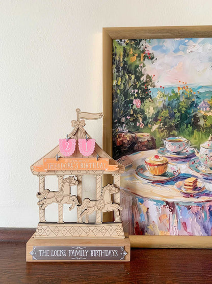 Enchanting Carousel Birthday Countdown