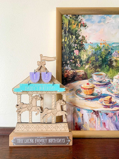 Enchanting Carousel Birthday Countdown