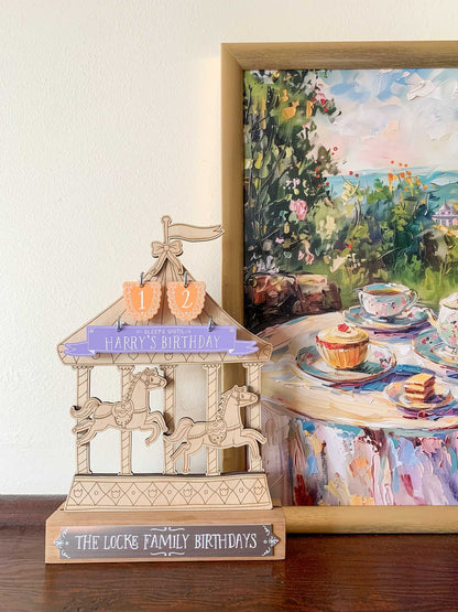 Enchanting Carousel Birthday Countdown