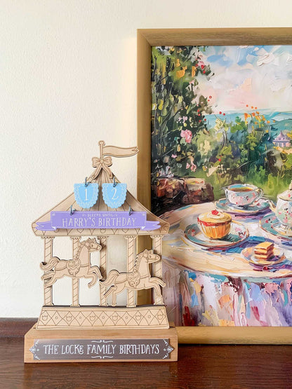 Enchanting Carousel Birthday Countdown