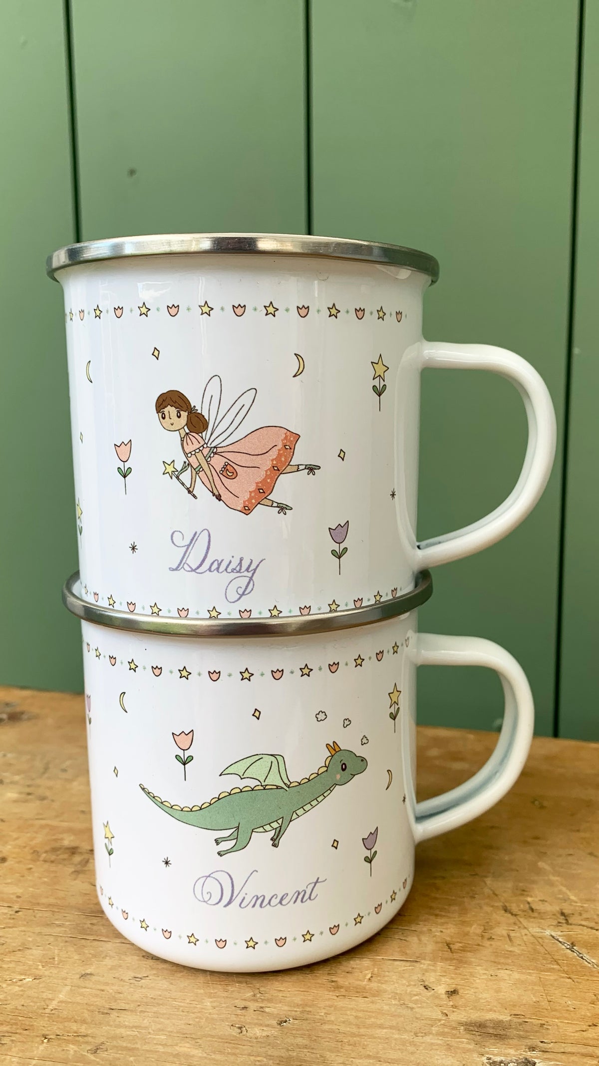 Personalised Fairy Enamel Mug