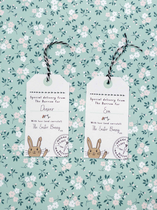 Personalised Easter Bunny Tags - Pack of 12