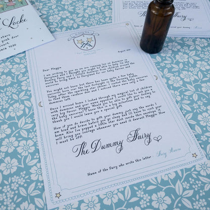 The Dummy/Bottle Fairy - personalised letter (part one)
