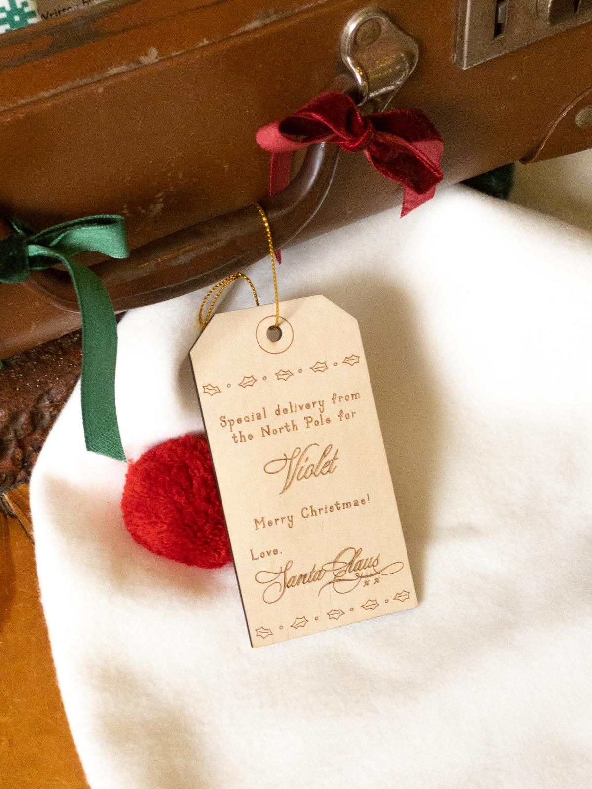 Special Delivery Personalised Wooden Tag