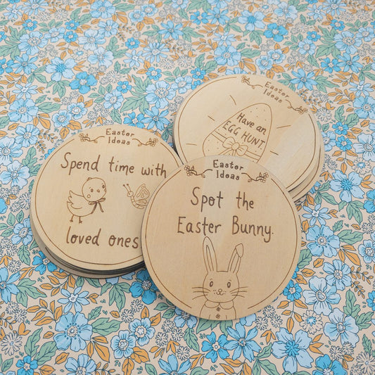 Easter Idea Wooden Discs – Pack of 12